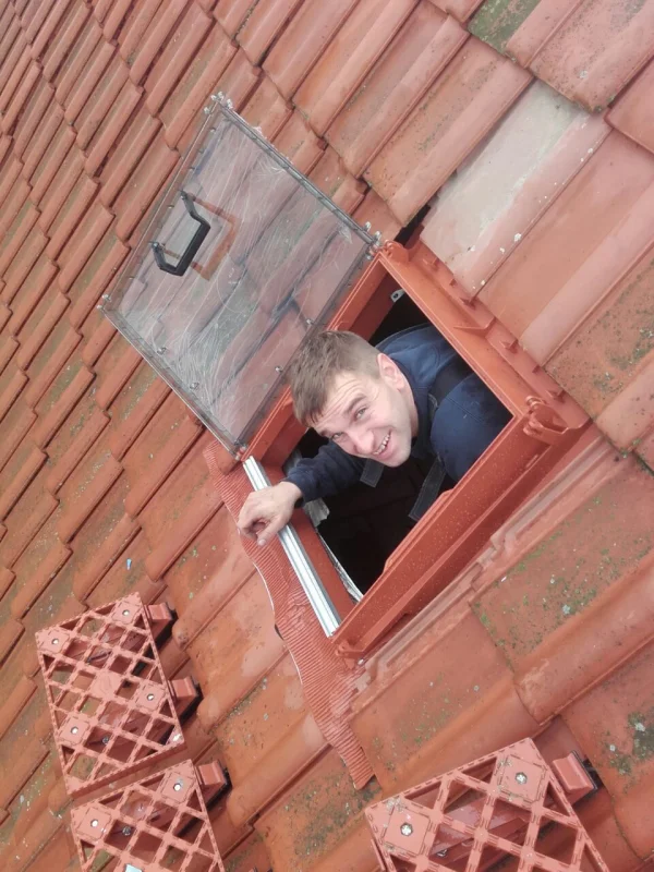 Dachfenster für Schornsteinfeger